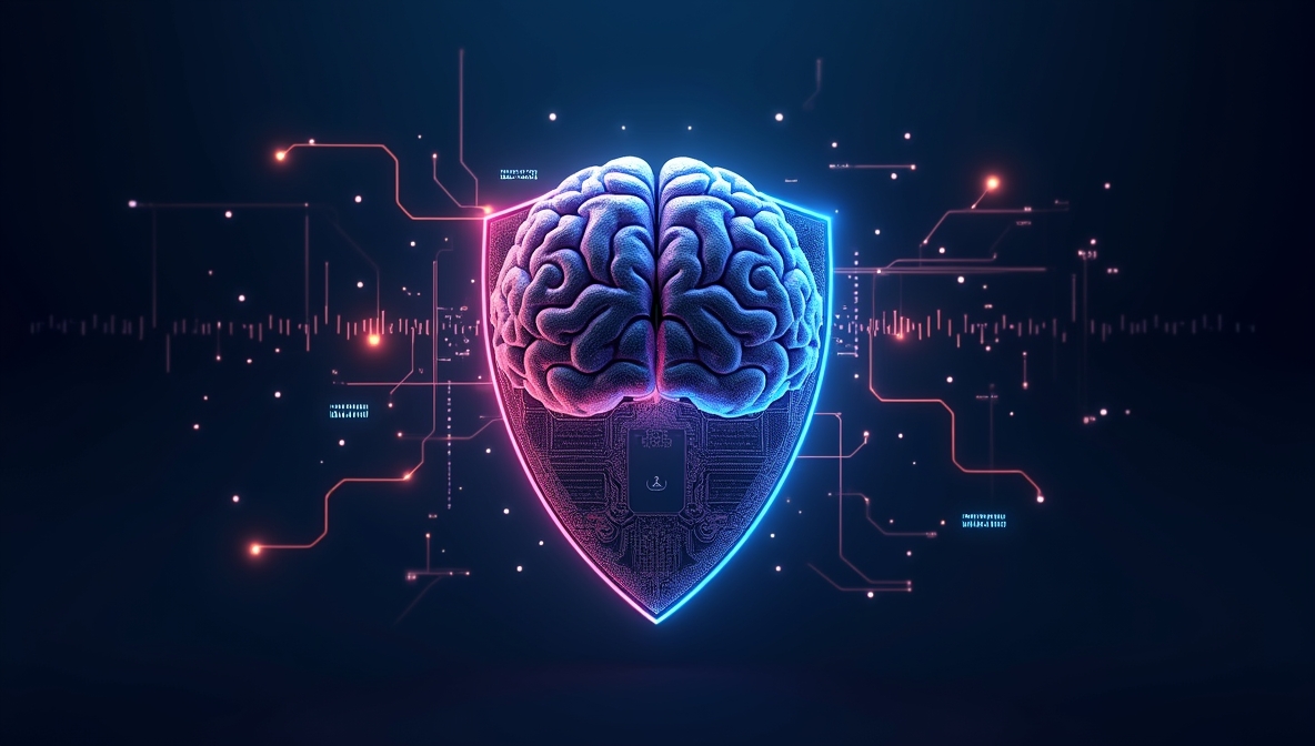 Futuristic shield with quantum circuits representing Crypto Resilience