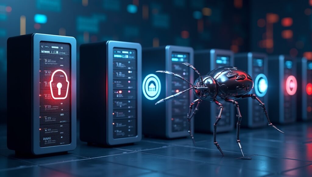 Types of cyber attacks including phishing and ransomware