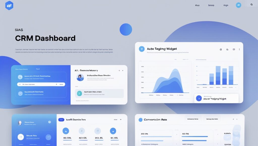 CRM widget summarizing and tagging leads using GPT automation.
