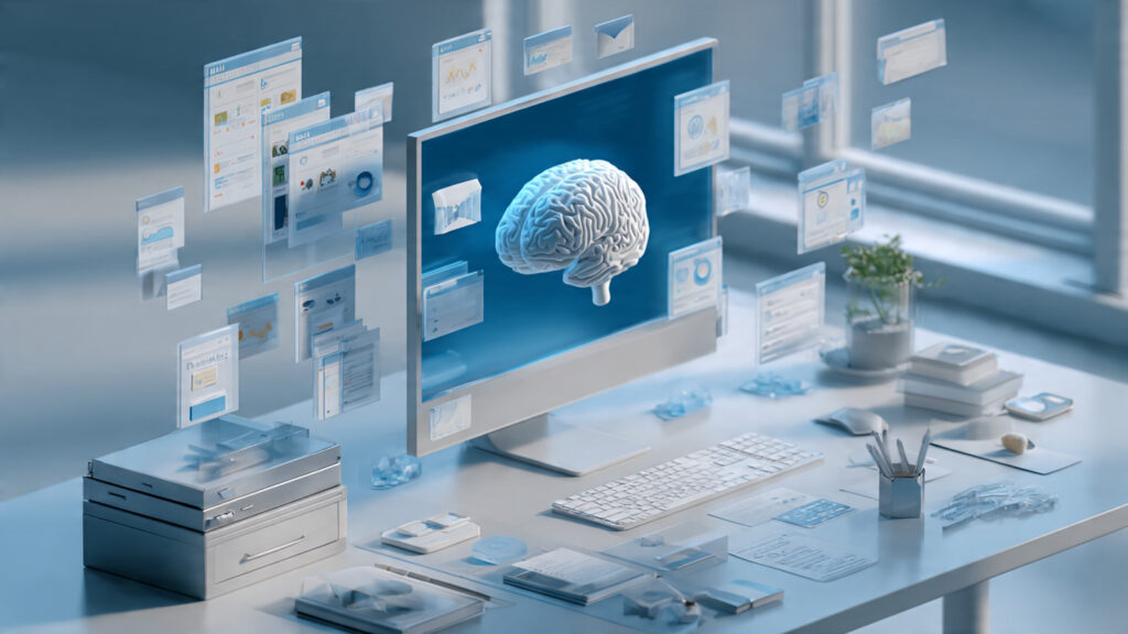 AI assistant automating repetitive daily office tasks efficiently.