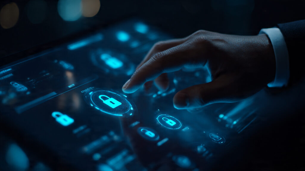 Reviewing privacy settings on AI apps for data safety.