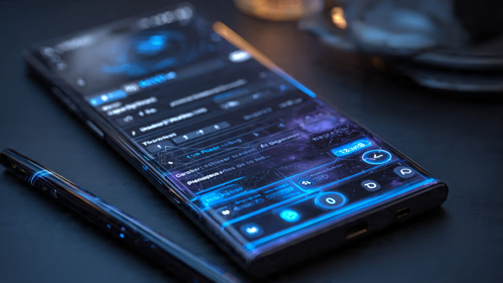 Samsung Galaxy S25 Ultra using Galaxy AI photo and transcription tools