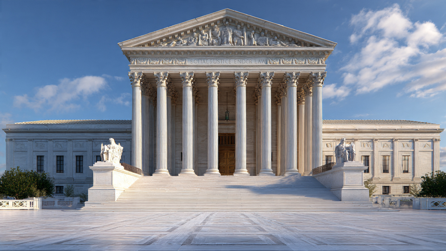 United States Supreme Court building where the food-aid pause decision was made.