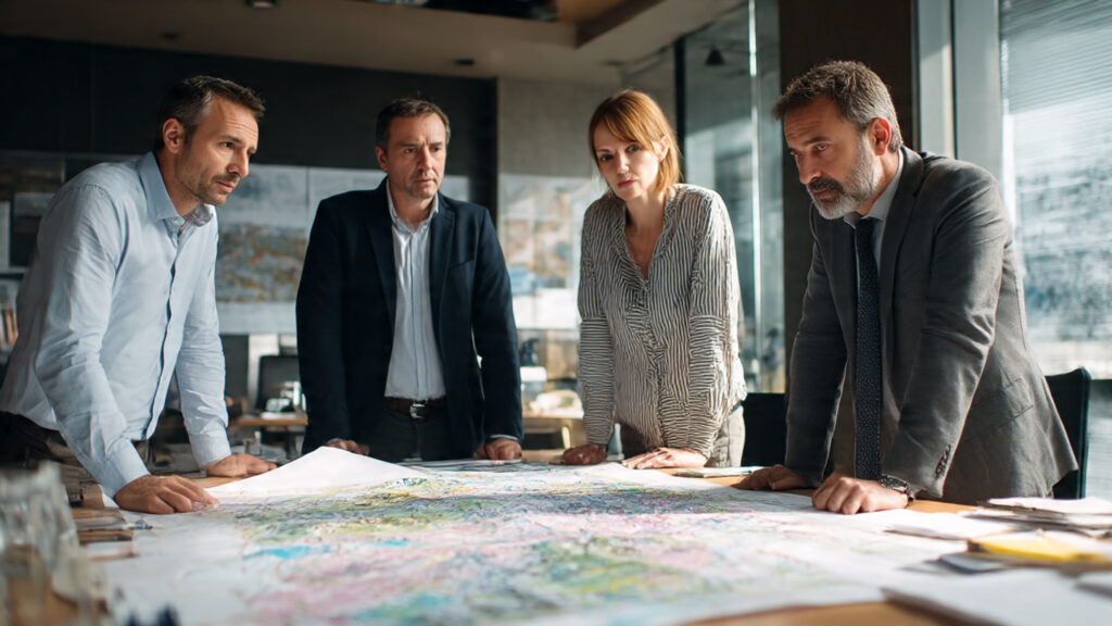 Local Greek officials discussing new sustainability plans for Greece Sustainable Tourism